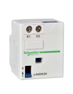 Dodatkowy blok styków zatrzaskowych TeSys D, 24 V DC/AC 50...60 Hz LA6DK20B