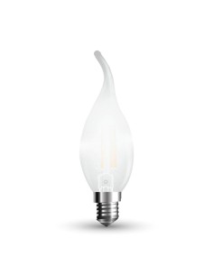 Żarówka Dekoracyjna LED FILAMENT VT-2056D 4W E14 CANDLE 2700K 350lm A+ 300st. 7177