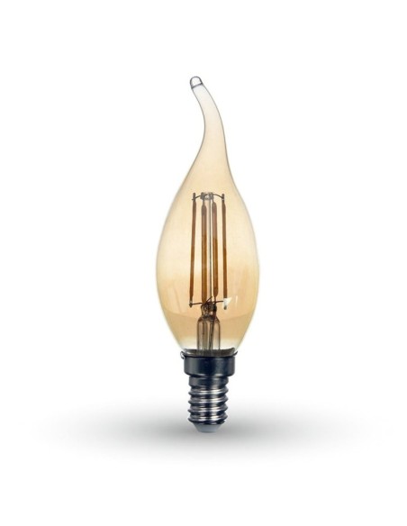 Żarówka Dekoracyjna LED FILAMENT VT-1949 4W E14 CANDLE 2200K 350lm A+ 300st. 7114