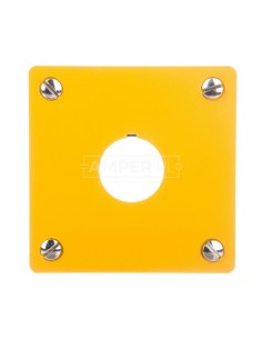 Płyta czołowa do montażu podtynkowego 1-otwór (żółta) 22mm M22-EY1 216542