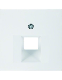 S.1/B.3/B.7 Płytka czołowa do gniazda przyłączeniowego UAE 1-krotnego, biały, połysk 14078989 Berker Hager