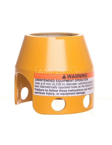 Osłona metalowa dla przycisku grzybkowego 40mm blokada na kłódkę ZBZ1605