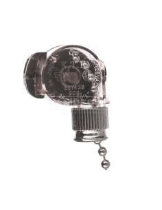 Wyłącznik pociągany z łańcuszkiem srebrny WC-1/SREBRNY