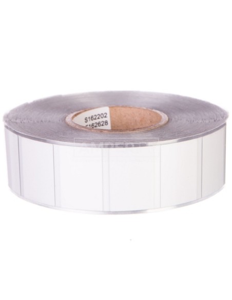 Tabliczki na przycisk 26,5x18mm srebrne 1000szt. / rolka 210-850