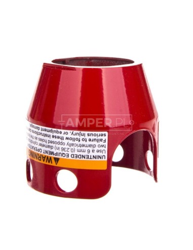 Osłona przycisku bezpieczeństwa fi40 czerwona możliwośc blokowania kłódką ZBZ1604