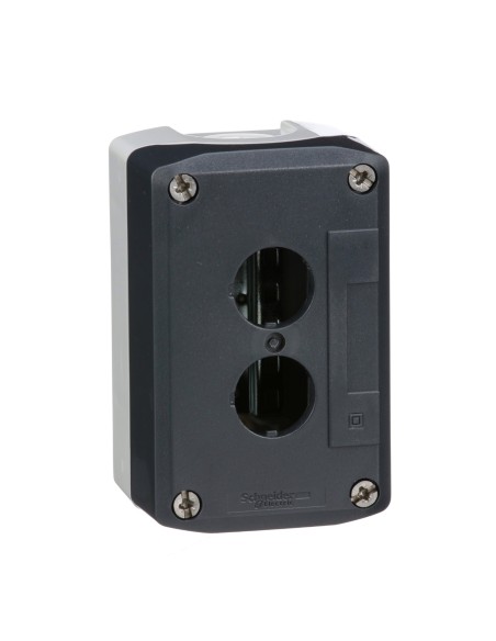 Pokrywa ciemnoszara z jasnoszarą podstawą, 2 otwory, UL/CSA certyfikowany XALD02H7