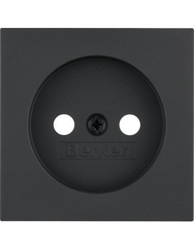 B.x Płytka czołowa do gniazda bez uziemienia, antracyt mat 3961038996 Berker Hager