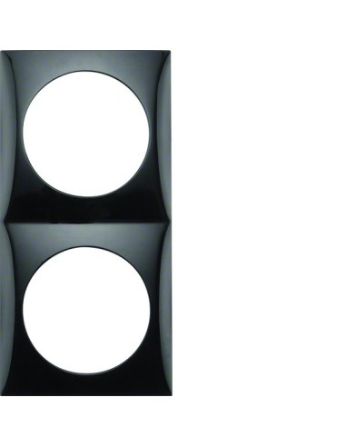 Integro Flow Ramka 2-krotna, czarny, połysk 918262510 Berker Hager