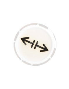 Soczewka przycisku 22mm płaska biała z symbolem LUZOWANIE M22-XDL-W-X13 218311