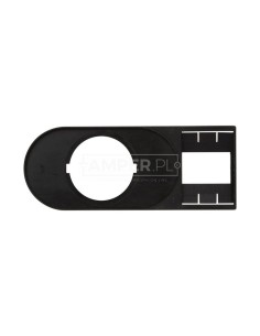 Tabliczka opisowa 75x30mm czarna prostokatna M22S-STDD-X 216394 /10szt./