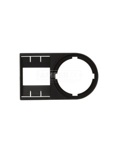 Tabliczka opisowa 50x30mm czarna prostokątna bez etykiety M22S-ST-X 216392 /25szt./