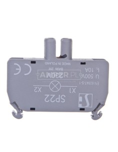 Oprawka lampki żarówka BA9s 230V AC bez lampki SP22-1435\R02