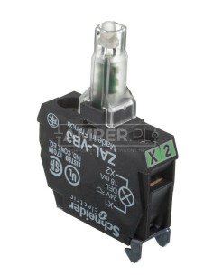 Zestaw świetlny z diodą LED 24V AC/DC zielony ZALVB3