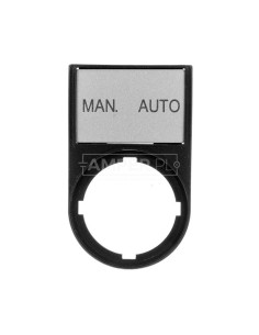 Tabliczka opisowa MAN-AUTO 50x30mm czarna 22mm prostokątna M22S-ST-GB11 216500