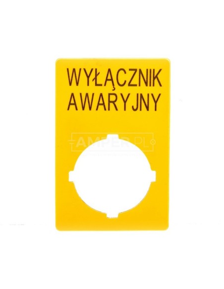 Szyld do przycisków awaryjnych PL M22-XZK-PL99 167637 