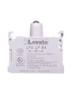 Oprawka z LED czerwona 12-30V AC/DC LPXLPB4
