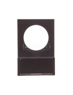 Tabliczka opisowa 38x25mm czarna prostokątna Q25TS-01 046184