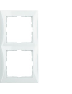 S.1 Ramka 2-krotna, biały, połysk  10128989 Berker Hager