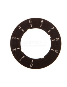 SIRIUS ACT Etykieta do potencjometru 0 do 9 3SU1900-0BG16-0RT0