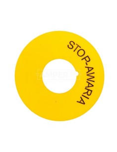 Pierścienie żółte z nadrukiem STOP-AWARIA do NEF22 W0-PIERŚC.ŻÓŁTE DR STOP/FI22 /10szt./