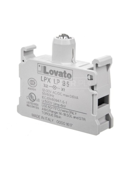 Oprawka z LED żółta 12-30V AC/DC LPXLPB5