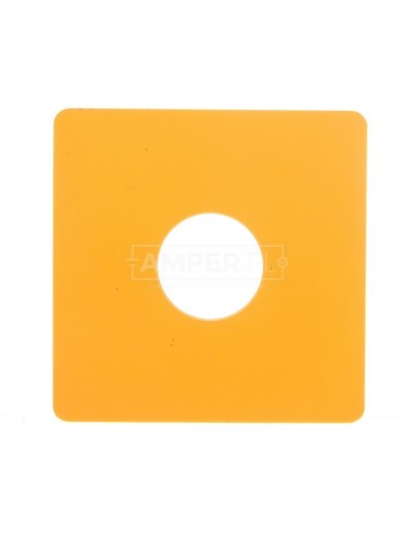 Tabliczka opisowa żółta kwadratowa 50x50mm bez nadruku SQ-GE 063263