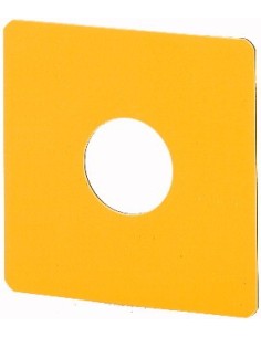 Tabliczka opisowa żółta kwadrat indywidualny opis M22-XYK-* 231181