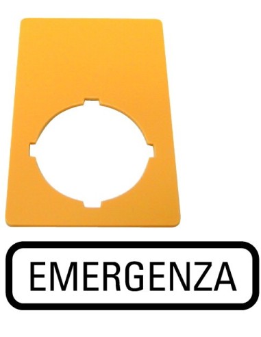 Szyld opisowy do przyciskó M22-PV... /EMERGENZA/ M22-XZK-I99 216474