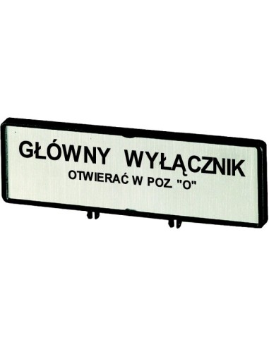 Tabliczka czołowa ZFS71-T0 205540