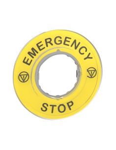 Etykieta emergency STOP 3D ZBY9320