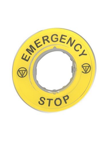 Etykieta emergency STOP 3D ZBY9320