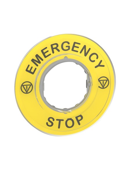 Etykieta emergency STOP 3D ZBY9320