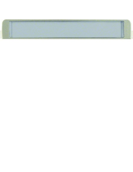 System płytek centralnych Pole opisowe do montażu w pierścieniu oddzielającym, stal szlachetna, lakierowana 19057004 Berker Hage