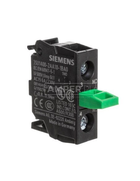 Blok styków 1Z montaż do ścianki tylnej Sirius ACT 3SU1400-2AA10-1BA0