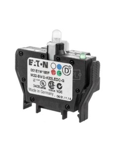 Styk pomocniczy 2P z diodą LED zieloną montaż czołowy SmartWire-DT 116011