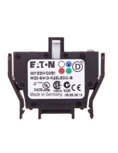 Styk pomocniczy 2P z diodą LED niebieską montaż czołowy SmartWire-DT 116010