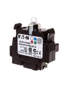 Styk pomocniczy 2P z diodą LED zieloną montaż czołowy SmartWire-DT 115980