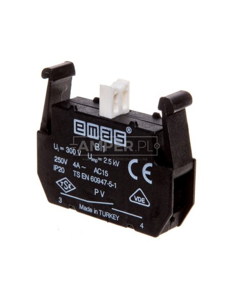 Styk pomocniczy 1Z montaż czołowy T0-PVB1