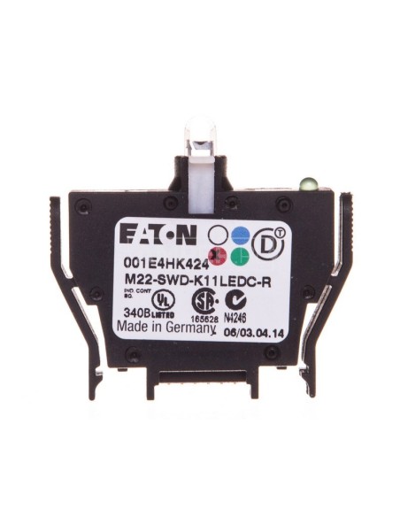 Styk pomocniczy 1Z 1R montaż tylni dioda czerwona SmartWire-DT M22-SWD-K11LEDC-R 116006