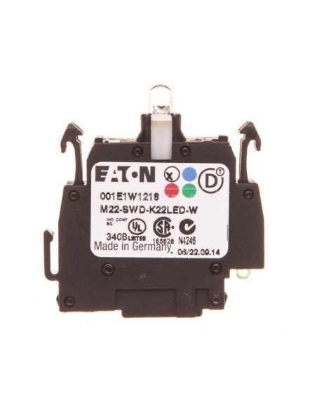 Styk pomocniczy 2Z 2R montaż czołowy dioda biała SmartWire-DT M22-SWD-K22LED-W 115978