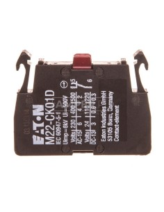 Styk pomocniczy 1R montaż do ścianki tylnej M22-CK01D 262510