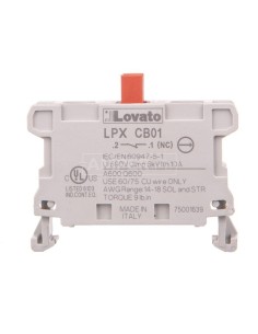 Zestyk 1R do serii Platinum zaciski śrubowe, montaż na tylnej ścianie LPXCB01 2