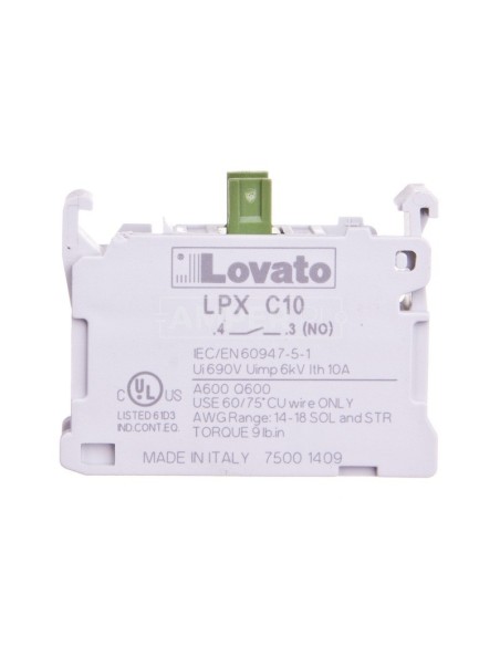 Styk pomocniczy 1Z montaż od góry LPXC10