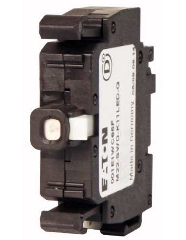 Styk pomocniczy 1Z 1R montaż czołowy dioda zielone SmartWire-DT M22-SWD-K11LED-G 115974