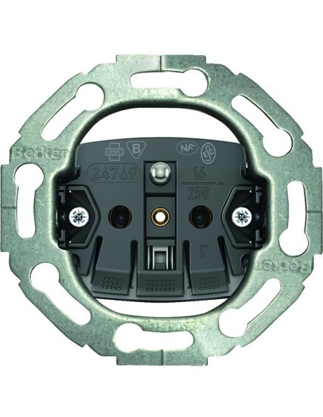 one.platform Mechanizm gniazda z uziemieniem, serie okrągłe, samozaciski 396768 Berker Hager