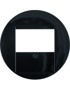 R.1/R.3 Płytka czołowa do gniazda głośnikowego, czarny, połysk 6810332045 Berker Hager