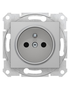 Sedna Gniazdo pojedyncze z/u 16A IP20 aluminium SD