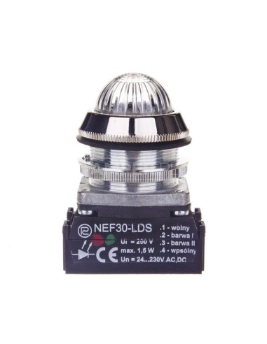 Lampka sygnalizacyjna 30mm 24-230V AC/DC IP56 czerwono-zielona W0-LDU1-NEF30LDS CZ