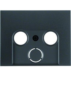 K.1 Płytka czołowa do gniazda antenowego 2- i 3 wyjściowego, antracyt mat, lakierowany 12017016 Berker Hager