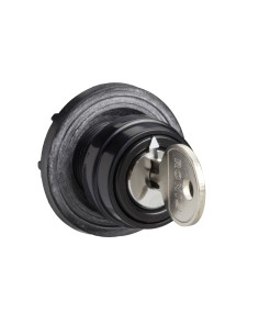 Głowica oper. 45x45mm, kolor czarny, klucz, z etyk. bez op., do graw. KAC1S